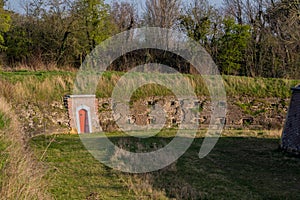Hoge Fronten high frontspark in Maastricht is an 18th century fortification area with remains of the defense work