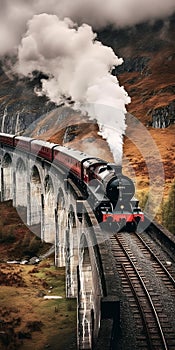 Hogwarts Express: A Historical Journey Over Scotland\'s Glenfinnan Viaduct