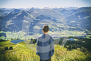 Hohe Salve mountain in Austrian alps