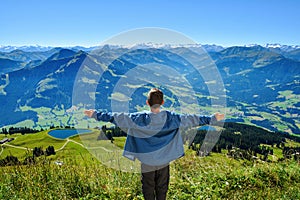 Hohe Salve mountain in Austrian alps