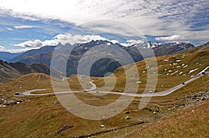 Hohe Tauern with the Grossglockner Alpenstrasse, Austria.