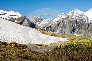 Hohe Tauern Mountain Range in Spring