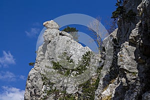 Hohe wand climbing area in Austria