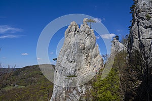 Hohe wand climbing area in Austria, sportklettern climbing