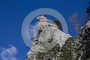 Hohe wand climbing area in Austria, sportklettern climbing