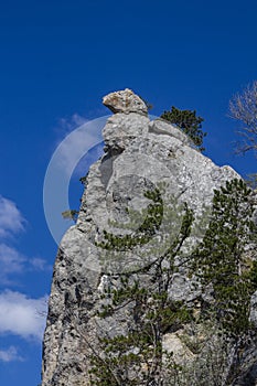 Hohe wand climbing area in Austria, sportklettern climbing