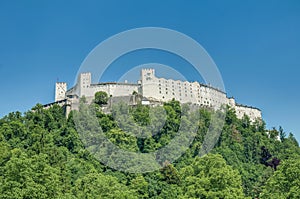 Hohensalzburg Castle (Festung Hohensalzburg) at Salzburg, Austri