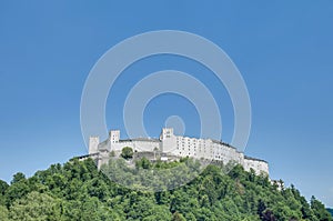 Hohensalzburg Castle (Festung Hohensalzburg) at Salzburg, Austri