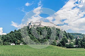 Hohensalzburg Castle (Festung Hohensalzburg) at Salzburg, Austri