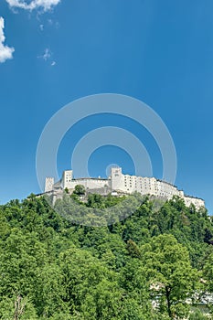 Hohensalzburg Castle (Festung Hohensalzburg) at Salzburg, Austri