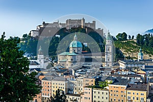 Hohensalzburg Castle (Festung Hohensalzburg) in Salzburg, Austri