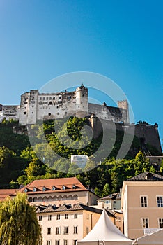 Hohensalzburg Castle (Festung Hohensalzburg) in Salzburg, Austri