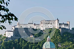 Hohensalzburg Castle (Festung Hohensalzburg) at Salzburg, Austri