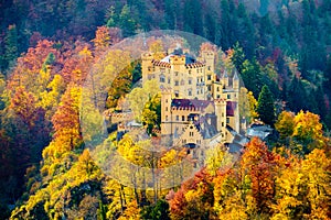 Hohenschwangau Castle, Bavaria, Germany.