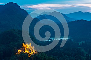 Hohenschwangau castle at Fussen Bavaria, Germany