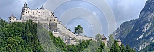 Hohenwerfen castle and fortress at Werfen on Austria