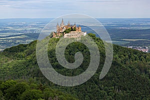 Hohenzollern Castle as seen from Zeller Horn, Germany