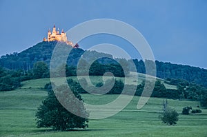 Hohenzollern Castle in Baden-Wurttemberg, Germany photo