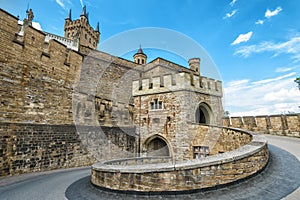 Hohenzollern Castle close-up, Germany