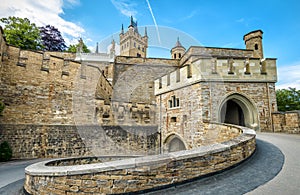 Hohenzollern Castle close-up, Germany