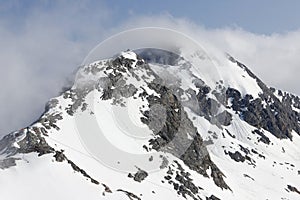 The high Austrian region of Dachstein, view from the Dachstein cable car station, Austria, Europe