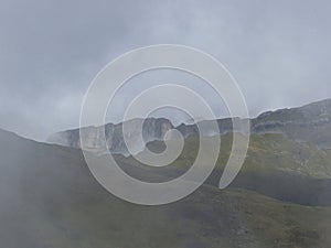 Hoher Ifen mountain tour in Allgau Alps, Bavaria, Germany