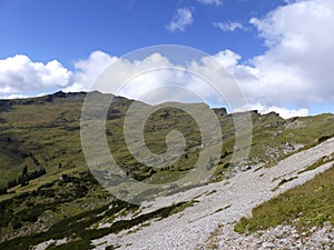 Hoher Ifen mountain tour in Allgau Alps, Bavaria, Germany