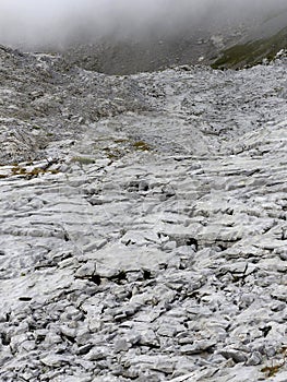 Hoher Ifen mountain tour in Allgau Alps, Bavaria, Germany