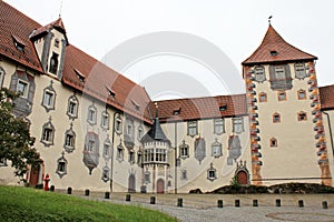 Hohes Schloss Fussen - interiour court