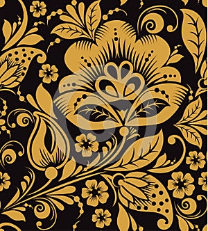 Hohloma floral pattern