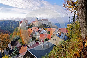 Hohnstein castle  in Elbe sandstone mountains