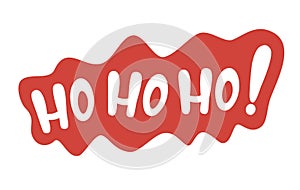 Hohoho lettering for Christmas and New Year message.