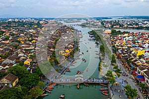 Hoi An ancient town in the evening photo