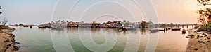 Hoi An panorama, from the Thu Bon river, Hoi An, Vietnam