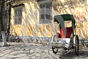 Hoi An Vietnam old Cyclo in front photo