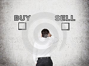 Hoice between buy and sell