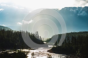 Hoisey River on Putorana Plateau. Russia, Siberia