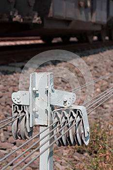 Hoist for railroad tracks switch