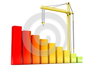 Hoisting Crane with Progress Bars
