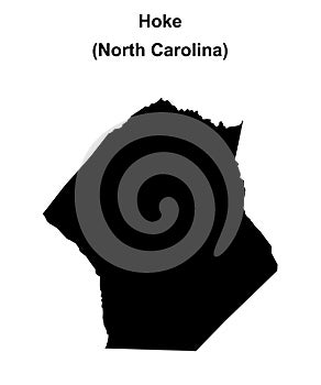 Hoke outline map