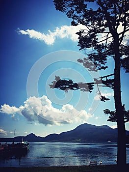 Hokkaido Lake Toya Landscape