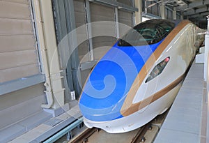 Hokuriku Sinkansen bullet train Japan