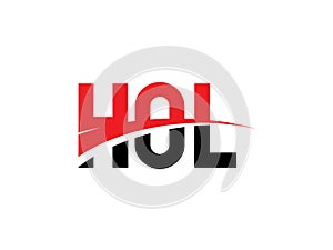 HOL Letter Initial Logo Design Vector Illustration photo