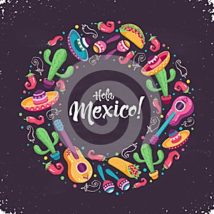 México póster ilustraciones 