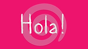 Hola shaky cartoon animated text effect