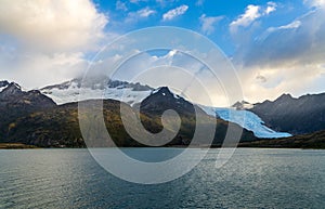 Holanda or Dutch glacier by Beagle channel in Chile photo