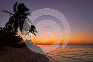 Holbox island sunset beach Mexico