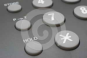 Hold button (phone keyboard)