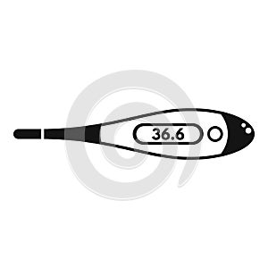 Hold contact gun icon simple vector. Digital thermometer