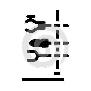 holder laboratory tool glyph icon vector illustration